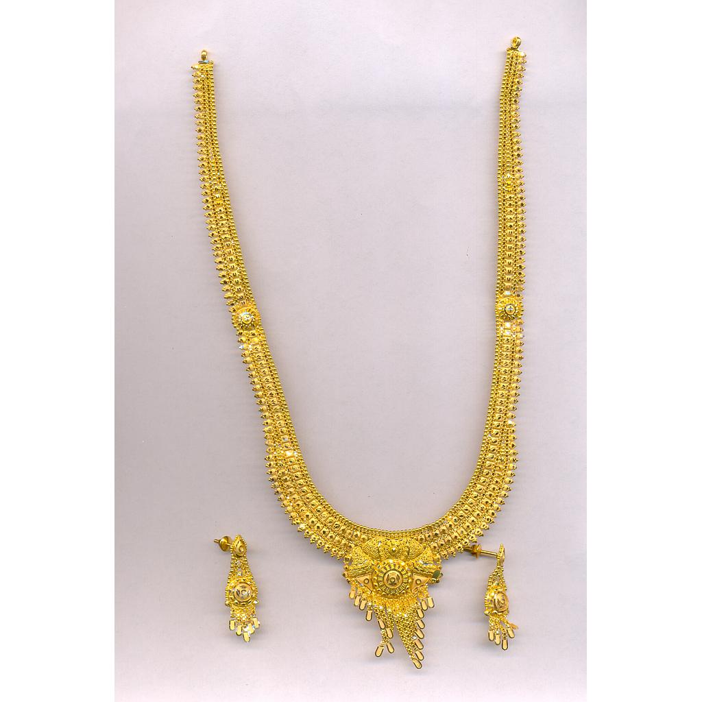GOLD HALF SET LONG PLAIN FANCY