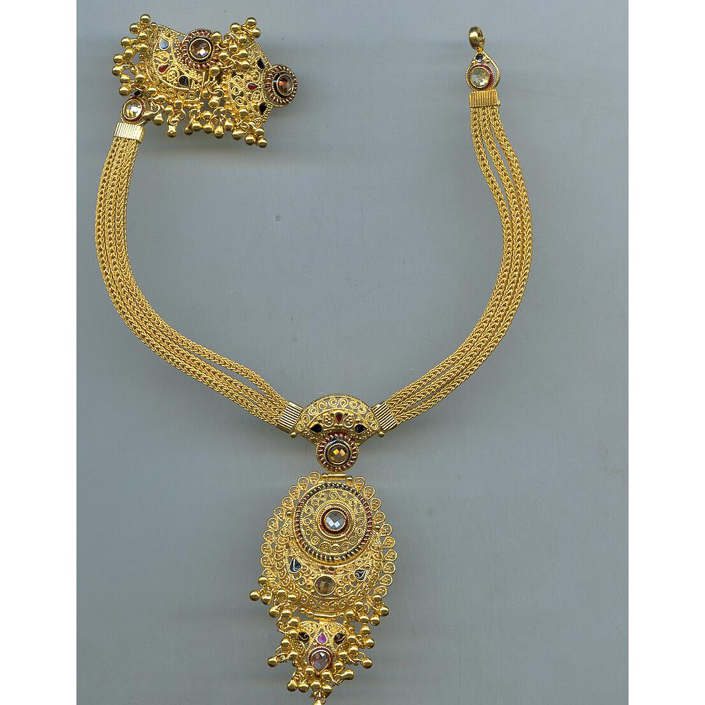GOLD HALF SET PENDENT ANTIQUE EXCLUSIVE