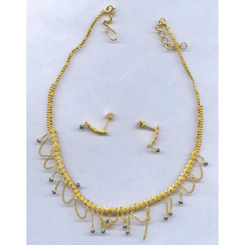 GOLD HALF SET PENDENT ANTIQUE GENERAL
