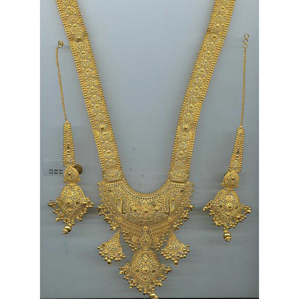 GOLD HALF SET PENDENT ANTIQUE GENERAL