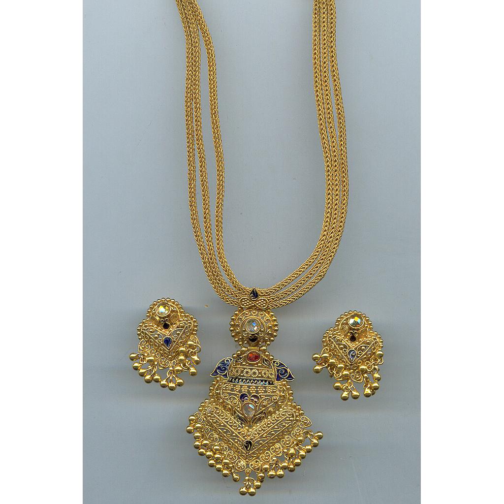 GOLD HALF SET PENDENT ANTIQUE GENERAL