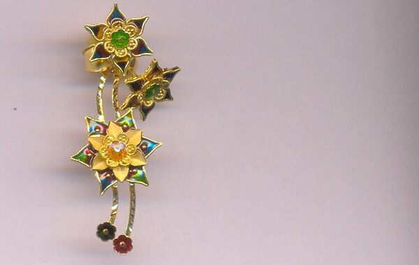 GOLD HALF SET PENDENT CASTING