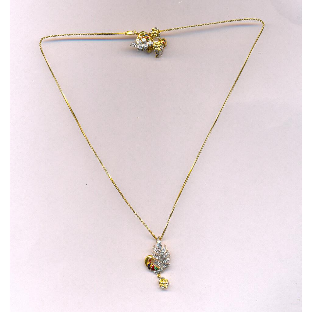 GOLD HALF SET PENDENT CASTING EXCLUSIVE