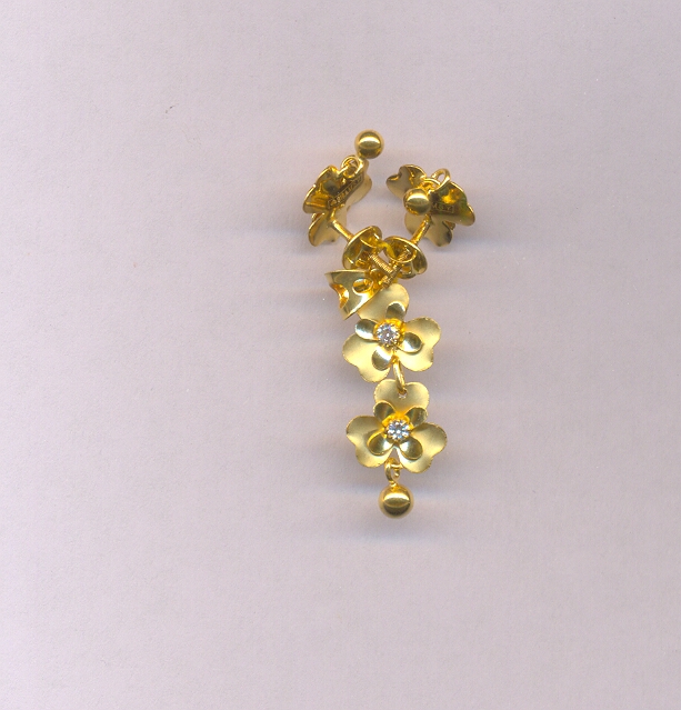 GOLD HALF SET PENDENT CASTING EXCLUSIVE