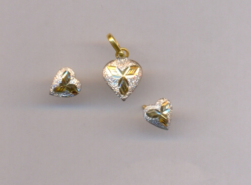 GOLD HALF SET PENDENT CASTING EXCLUSIVE
