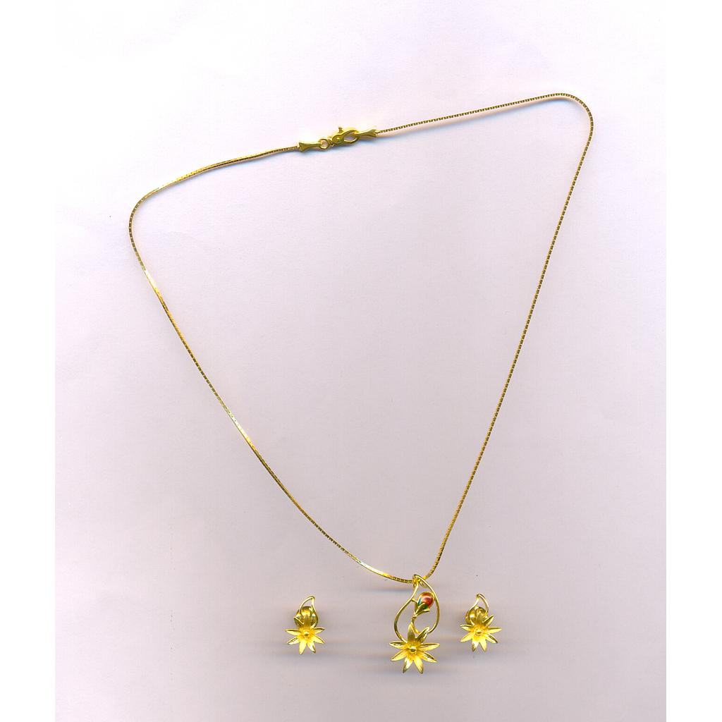 GOLD HALF SET PENDENT CASTING EXCLUSIVE
