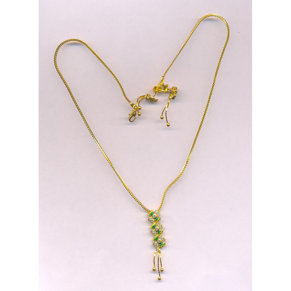 GOLD HALF SET PENDENT CASTING EXCLUSIVE