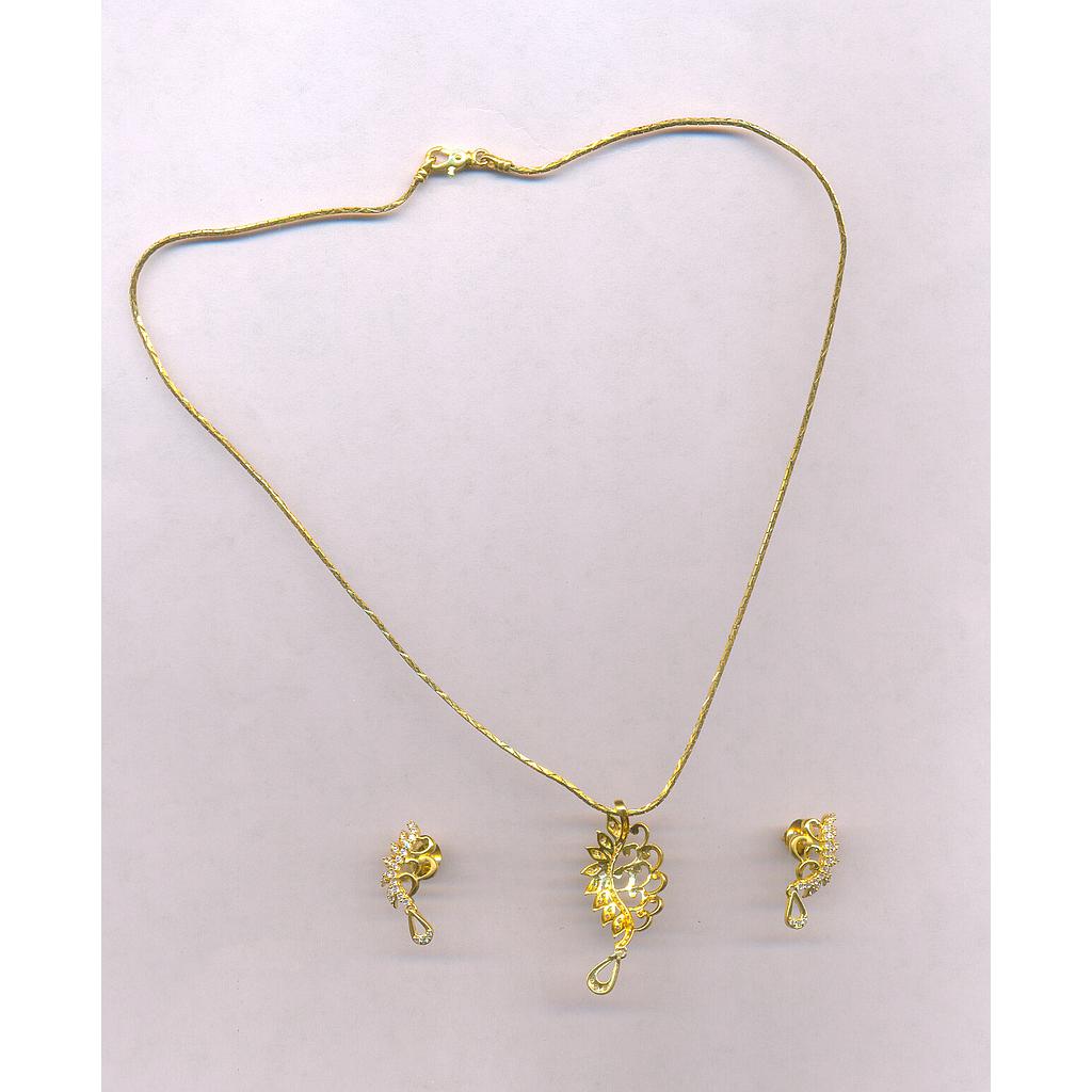 GOLD HALF SET PENDENT CASTING EXCLUSIVE