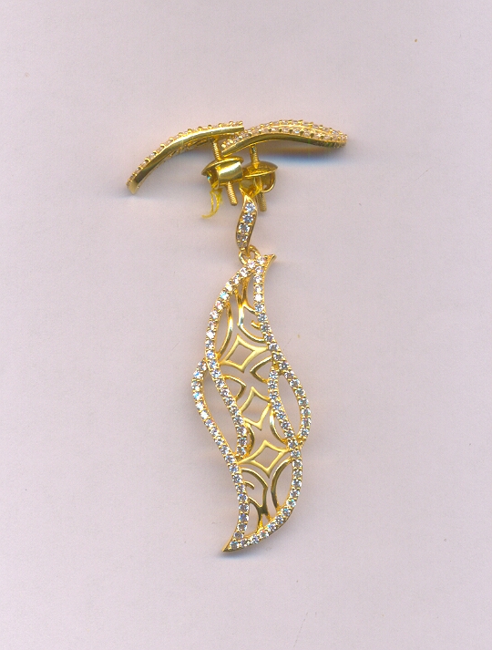 GOLD HALF SET PENDENT CASTING EXCLUSIVE