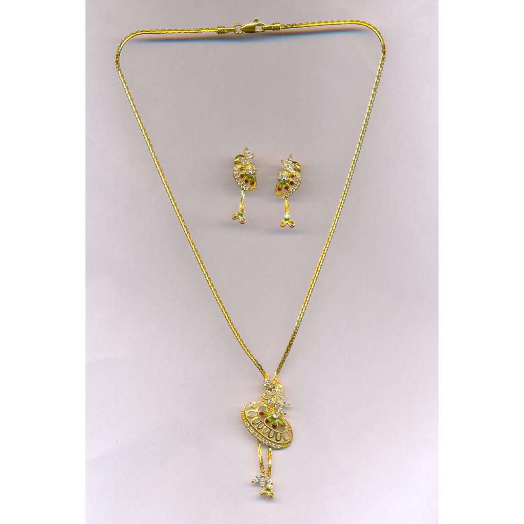 GOLD HALF SET PENDENT CASTING EXCLUSIVE