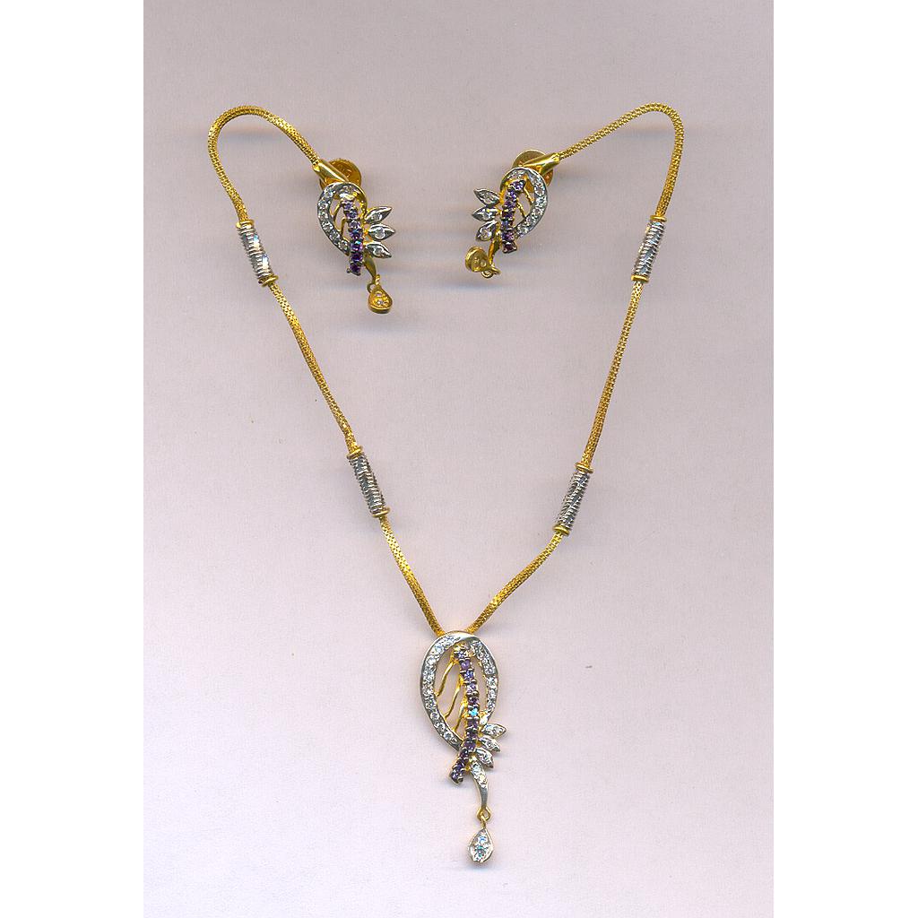 GOLD HALF SET PENDENT CASTING EXCLUSIVE
