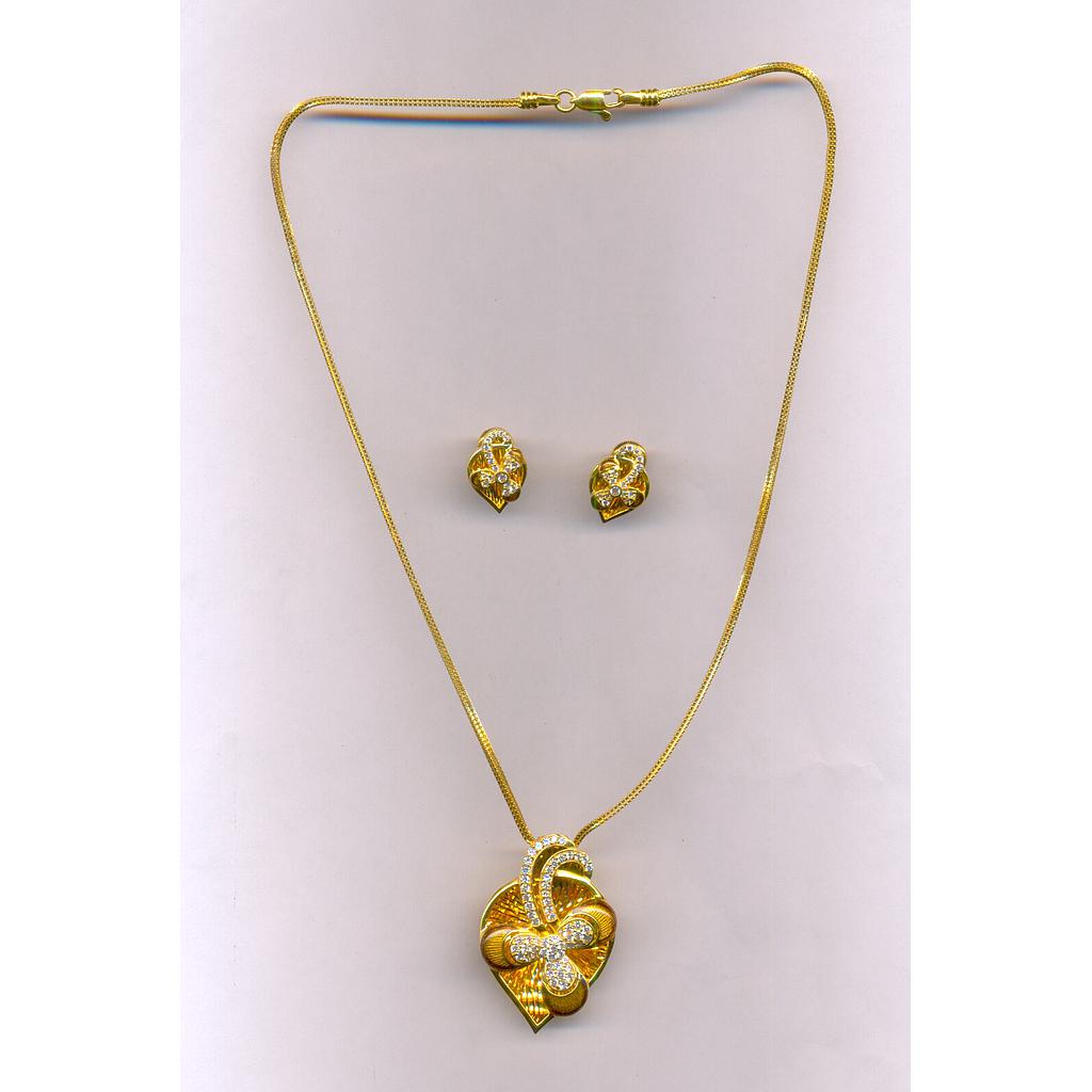 GOLD HALF SET PENDENT CASTING EXCLUSIVE