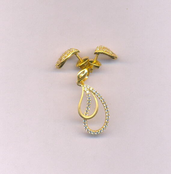 GOLD HALF SET PENDENT CASTING EXCLUSIVE