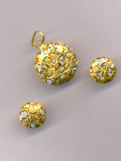 GOLD HALF SET PENDENT CASTING EXCLUSIVE