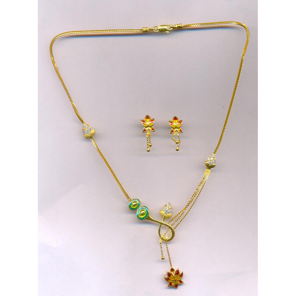 GOLD HALF SET PENDENT CASTING EXCLUSIVE