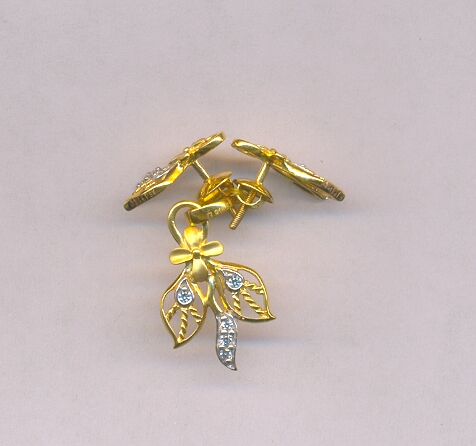 GOLD HALF SET PENDENT CASTING EXCLUSIVE