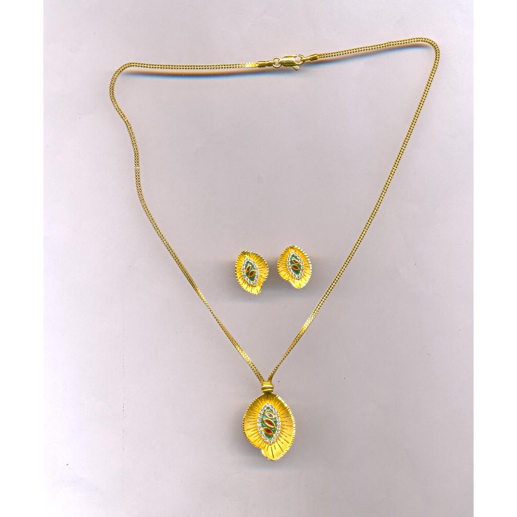 GOLD HALF SET PENDENT CASTING EXCLUSIVE