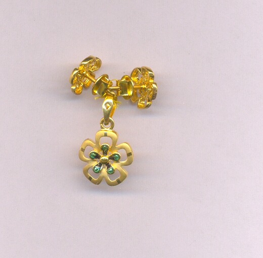 GOLD HALF SET PENDENT CASTING EXCLUSIVE