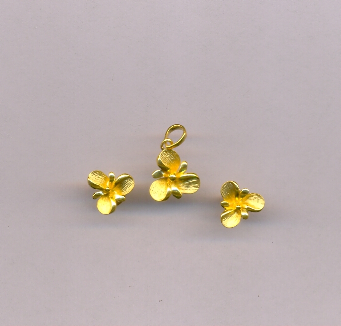 GOLD HALF SET PENDENT CASTING EXCLUSIVE