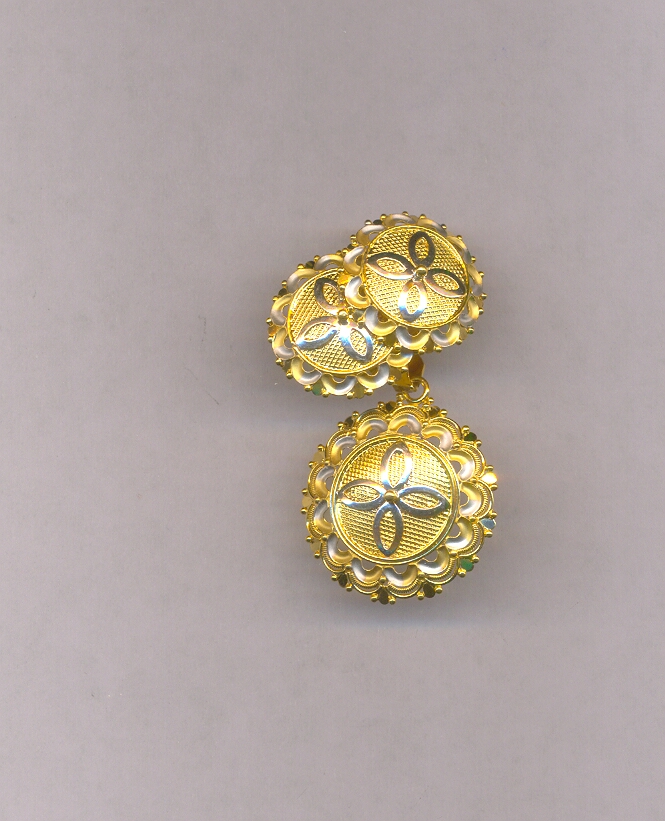 GOLD HALF SET PENDENT CASTING EXCLUSIVE