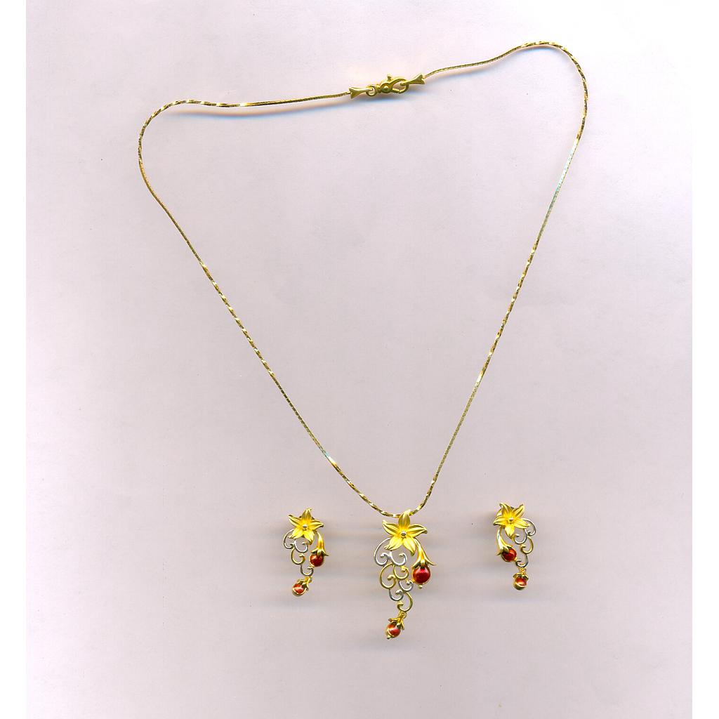 GOLD HALF SET PENDENT CASTING EXCLUSIVE