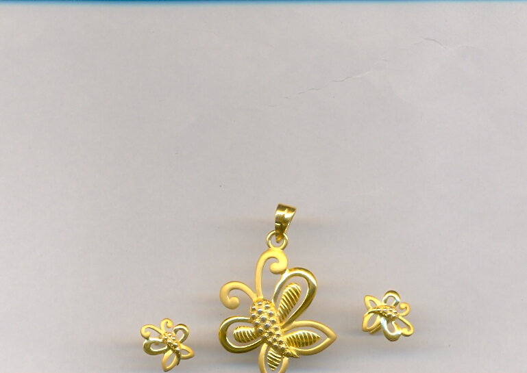 GOLD HALF SET PENDENT CASTING EXCLUSIVE