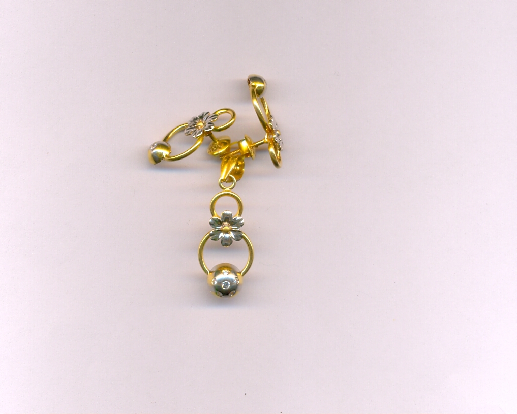 GOLD HALF SET PENDENT CASTING EXCLUSIVE