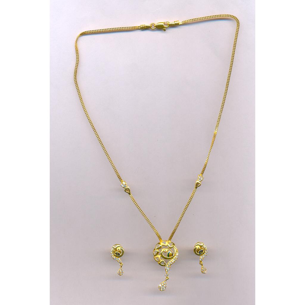 GOLD HALF SET PENDENT CASTING EXCLUSIVE