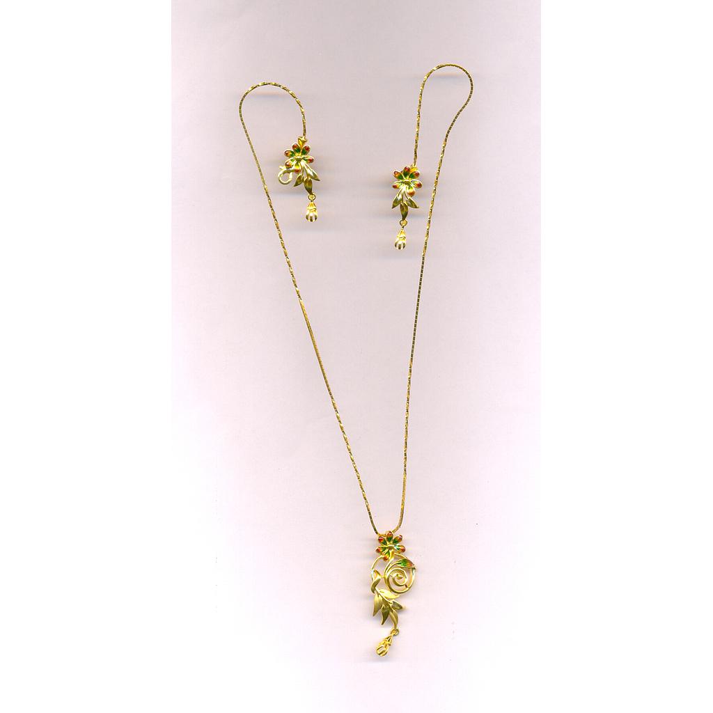 GOLD HALF SET PENDENT CASTING EXCLUSIVE