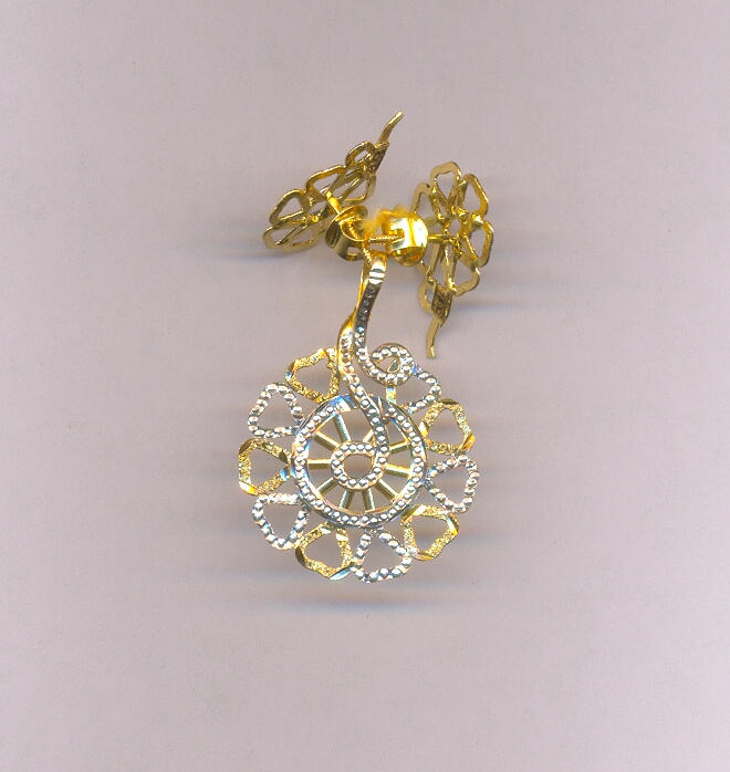 GOLD HALF SET PENDENT CASTING EXCLUSIVE