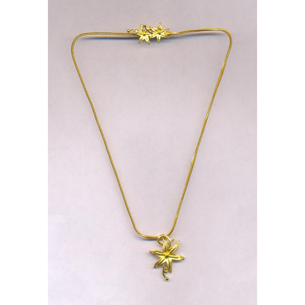 GOLD HALF SET PENDENT CASTING EXCLUSIVE
