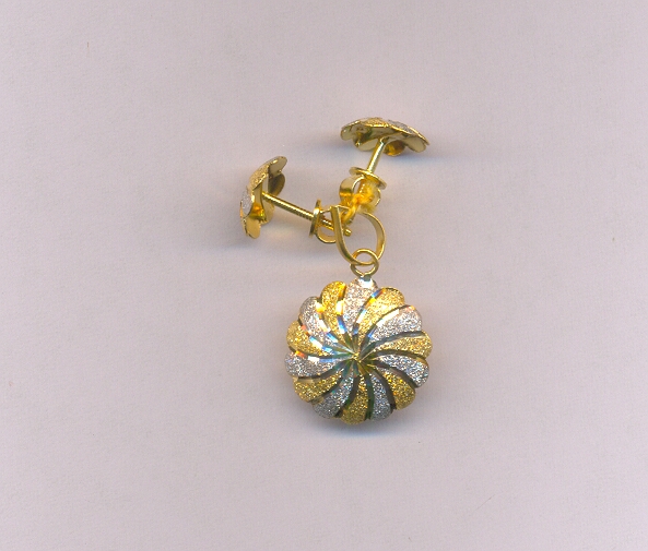 GOLD HALF SET PENDENT CASTING EXCLUSIVE