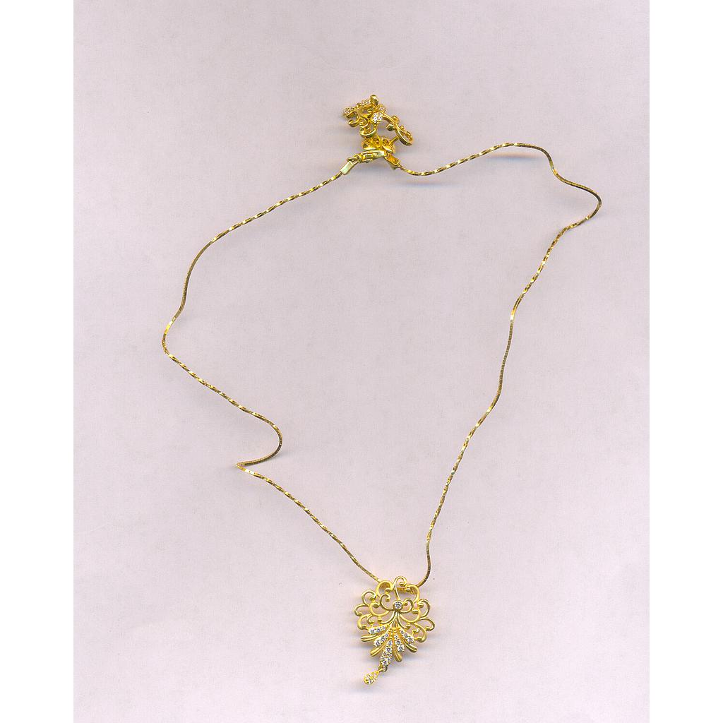 GOLD HALF SET PENDENT CASTING EXCLUSIVE