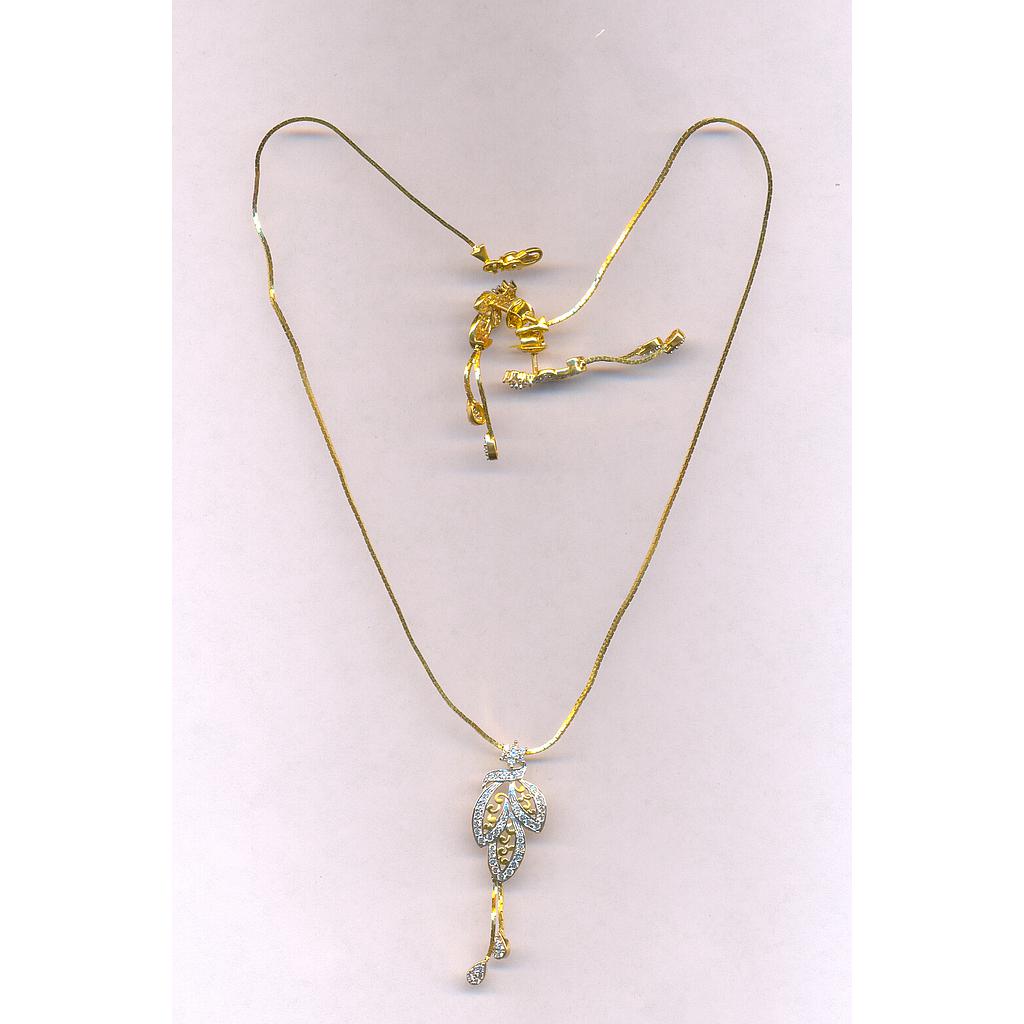 GOLD HALF SET PENDENT CASTING EXCLUSIVE