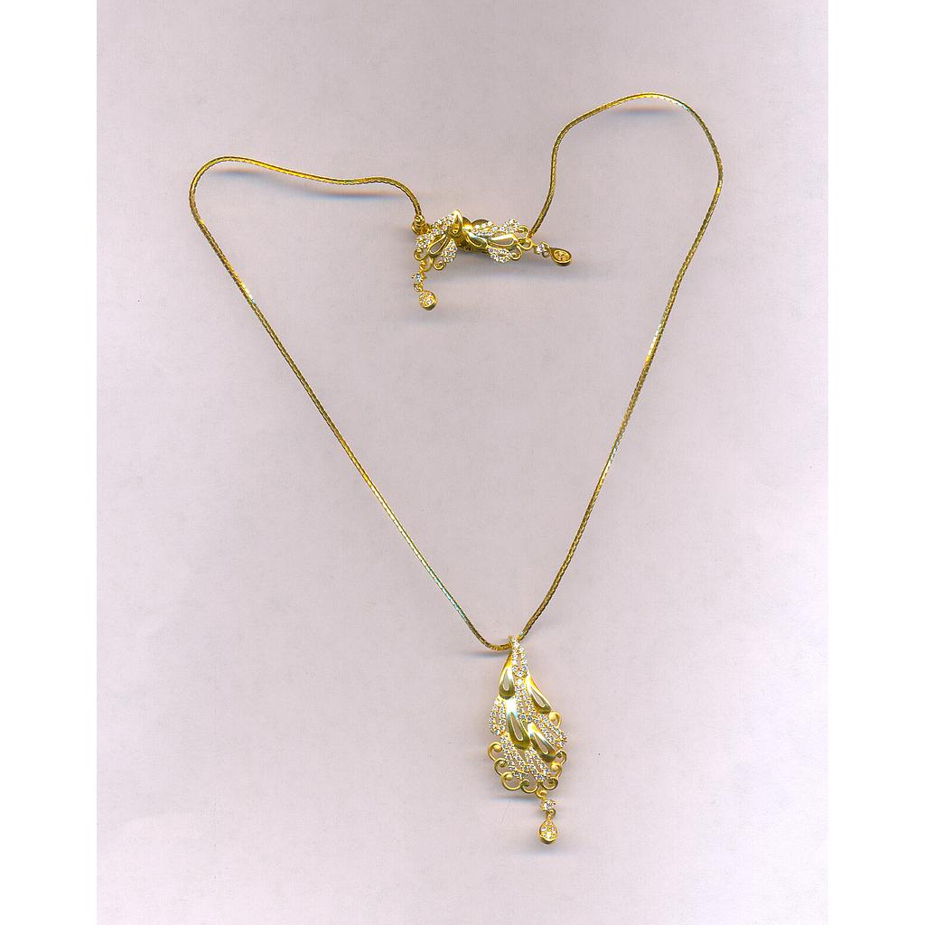 GOLD HALF SET PENDENT CASTING EXCLUSIVE