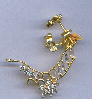 GOLD HALF SET PENDENT CASTING EXCLUSIVE