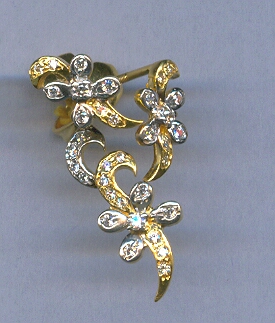 GOLD HALF SET PENDENT CASTING EXCLUSIVE