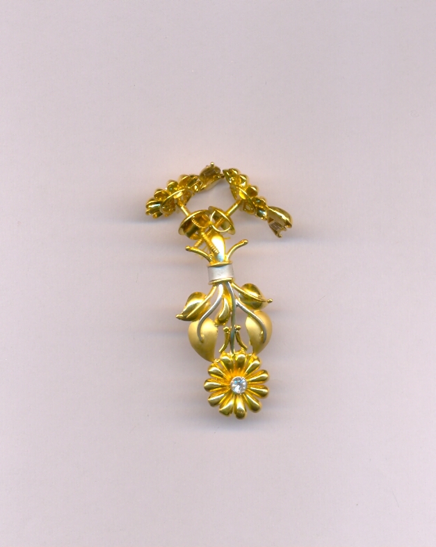 GOLD HALF SET PENDENT CASTING EXCLUSIVE