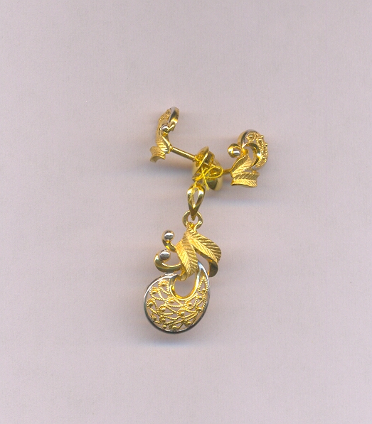 GOLD HALF SET PENDENT CASTING EXCLUSIVE