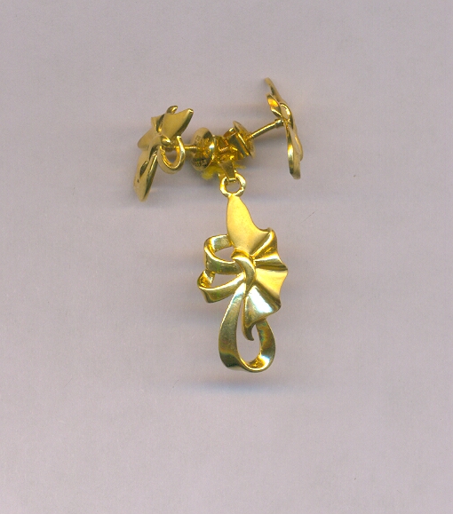 GOLD HALF SET PENDENT CASTING FANCY