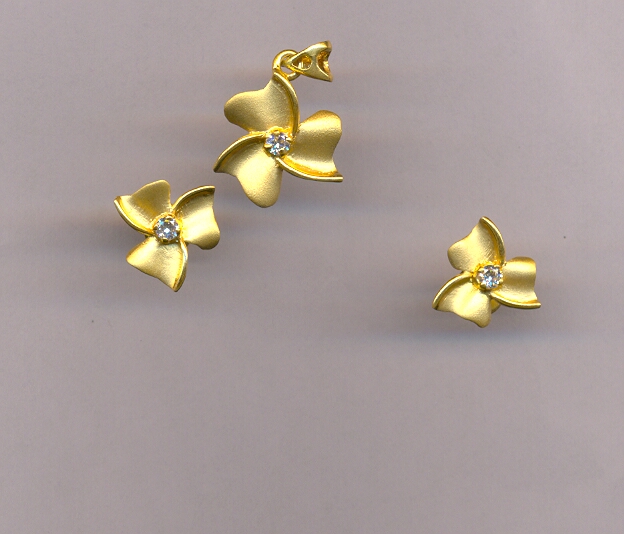GOLD HALF SET PENDENT CASTING GENERAL