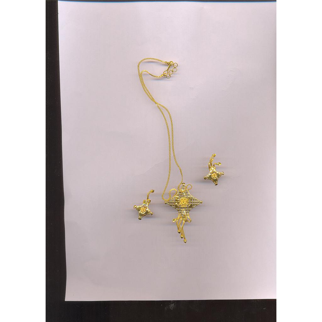GOLD HALF SET PENDENT IMPORTED