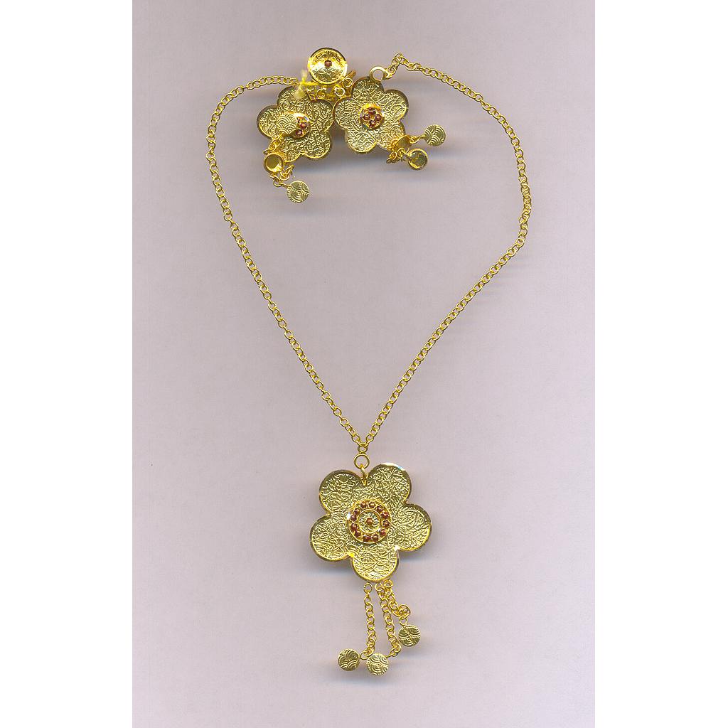 GOLD HALF SET PENDENT IMPORTED FANCY