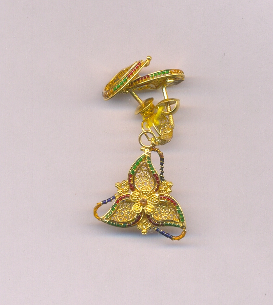 GOLD HALF SET PENDENT PLAIN EXCLUSIVE