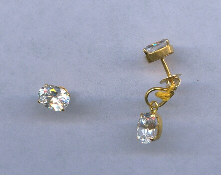 GOLD HALF SET PENDENT PLAIN EXCLUSIVE