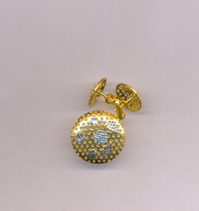 GOLD HALF SET PENDENT PLAIN EXCLUSIVE