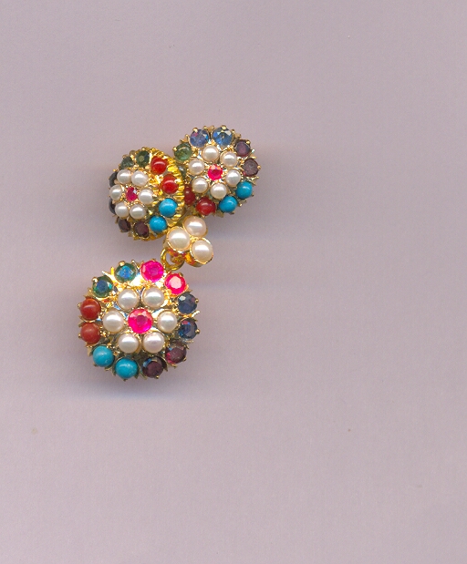 GOLD HALF SET PENDENT PLAIN EXCLUSIVE