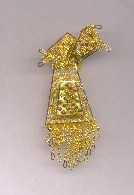 GOLD HALF SET PENDENT PLAIN EXCLUSIVE
