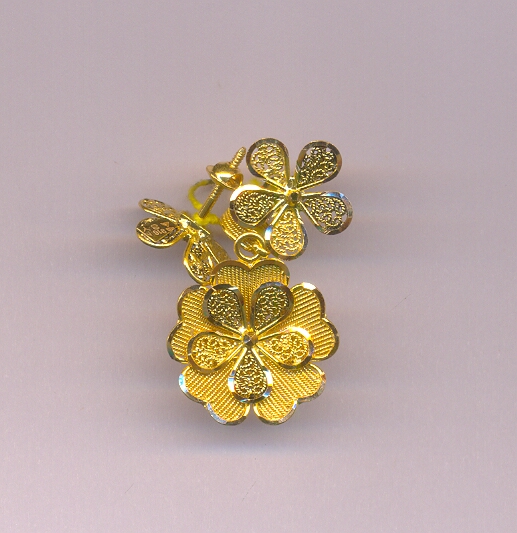 GOLD HALF SET PENDENT PLAIN EXCLUSIVE