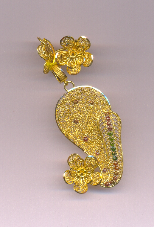 GOLD HALF SET PENDENT PLAIN EXCLUSIVE